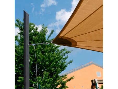 Aluminium Pole For Shade Sails Alu-SimplE Adjustable Height