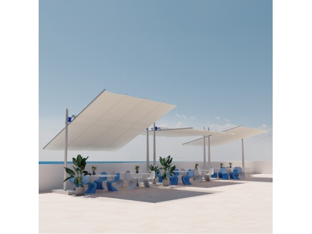 Maistra: the first retractable, tilting and height-adjustable canopy