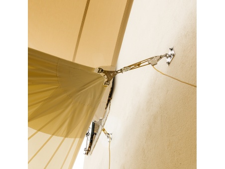 Kit wall mount Muscle x3 with Pulleys and traction booster for shade sails