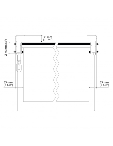 Easy Clear - Clear Vinyl Outdoor Toller Shades