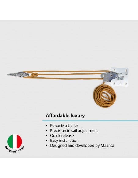 Kit wall mount Muscle x3 with Pulleys and traction booster for shade sails