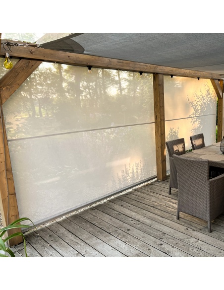 Reef Roll - Outdoor Roller Shade with Cable Guide Standard Sizes
