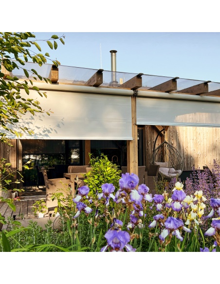 Reef Roll - Outdoor Roller Shade with Cable Guide Standard Sizes