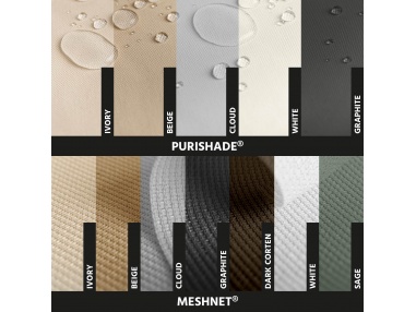 Fabric samples - Solaria and Solaria +Plus sail fabrics