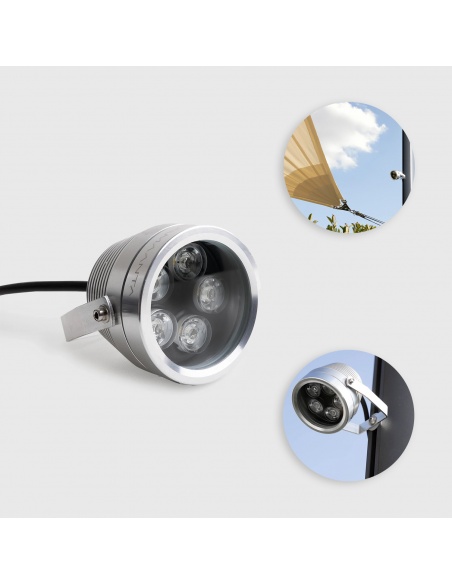 Outdoor spotlight for shade sails Easy Lamp