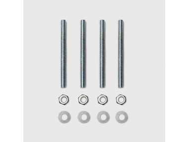 Set of 4 threaded rods M10 12 cm