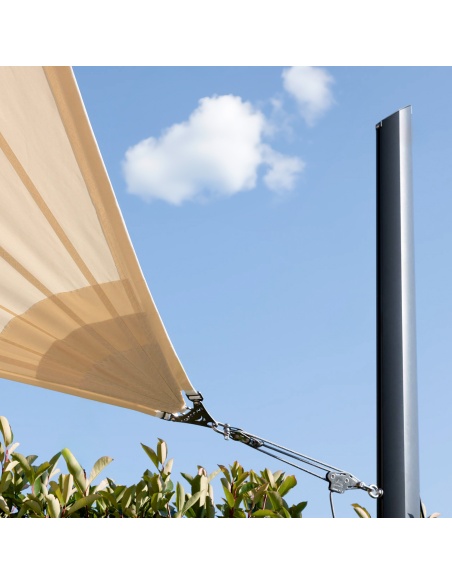 Aluminium Pole For Shade Sails Alu-SimplE Adjustable Height