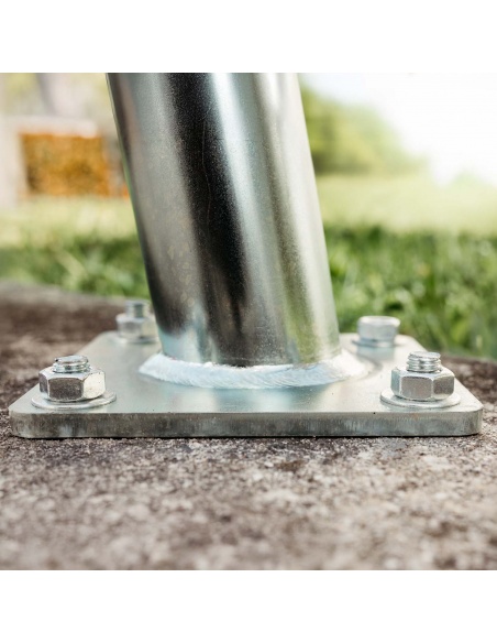 Set of 4 threaded rods made of galvanized steel M12 length 13 cm