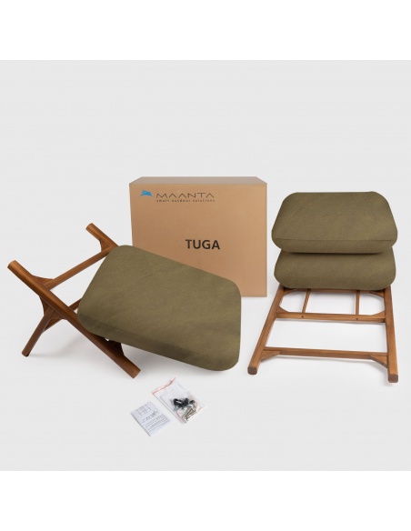 Tuga: Teak sun lounger Unique Nautical Design