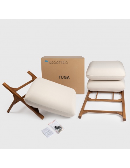 Tuga: Teak sun lounger Unique Nautical Design