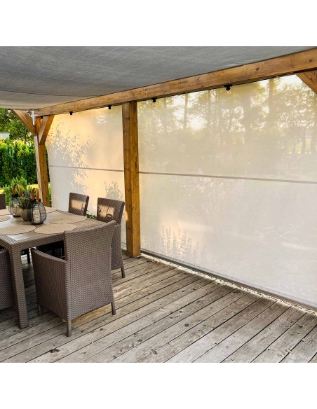 Outdoor Roller Shades With Cable Guides At The Best Price Online