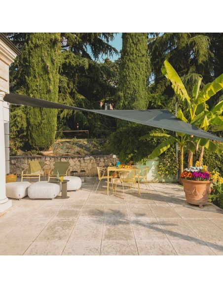SolariA Furl Breathable Roll-Up - Our best retractable, radial-cut sun shade sail