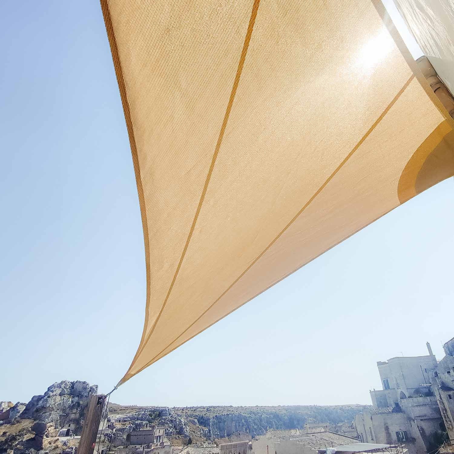 Solaria Breathable - Our best radial cut windproof shade sail 2