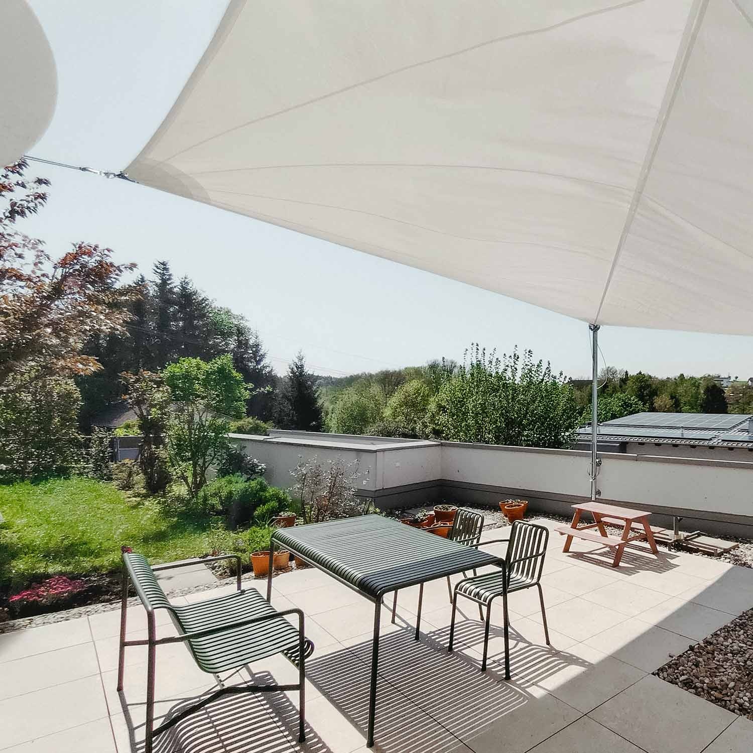 Solaria waterproof - our best radial cut shade sail Solaria waterproof - our best radial cut shade sail