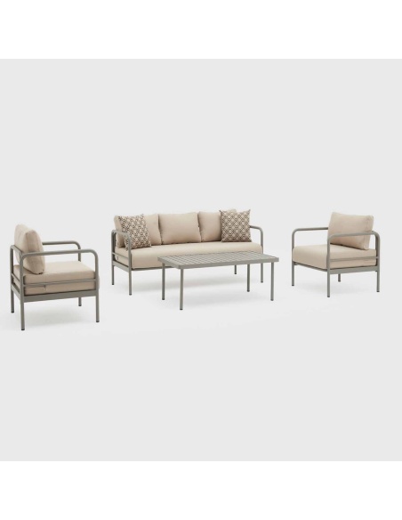 Melina: Garden sofa set with extra-thick cushions