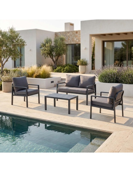 Siena garden sofa set aluminium modern