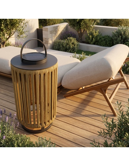 Marinea: Outdoor Lamp in Braided Rope