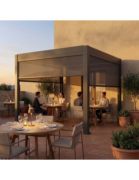 Manual Zip Screen - Zip screen for Lyra T6 pergola