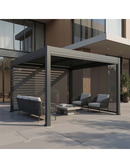 Manual Zip Screen - Zip screen for Lyra T6 pergola