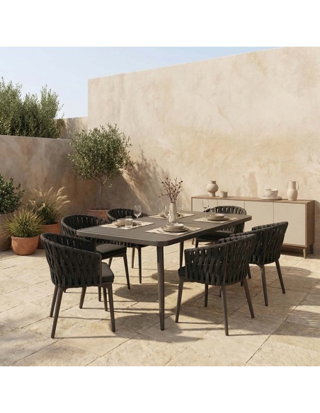 Conviva: Aluminium Outdoor Dining Table
