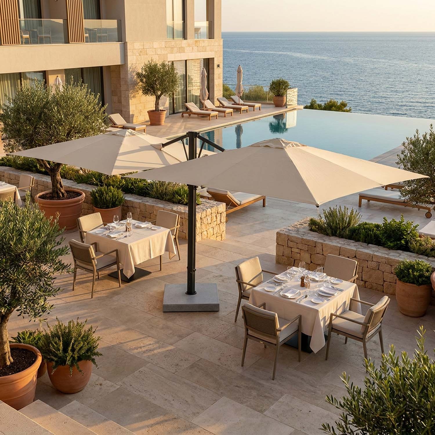 Cygnus Duo: Double Cantilever Parasol