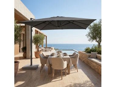 Cygnus: Cantilever Side-Arm Push-Open Garden Parasol