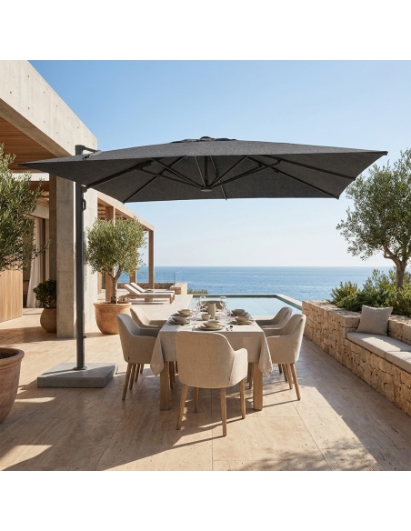Cygnus: Cantilever Side-Arm Push-Open Garden Parasol