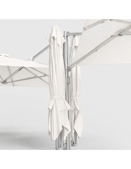 Cygnus Qadro: Four-Canopy Cantilever Parasol 6x6 m
