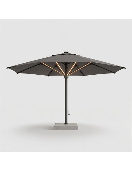 Hydrus: Professional Centre-Pole Parasol 5×5 m and Ø6 m