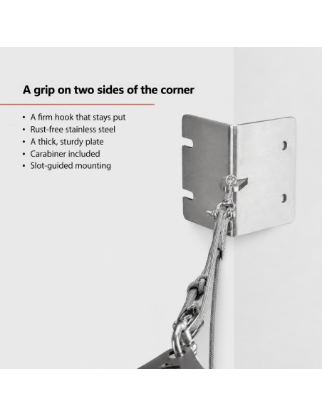 Landa: Stainless Steel Outside Corner Bracket for Shade Sails