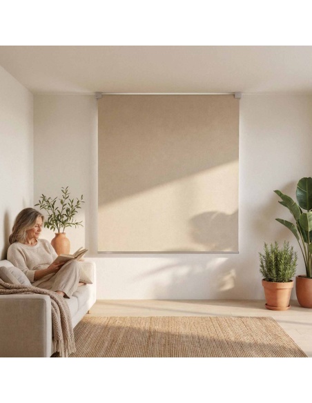 Made-to-Measure Blackout Roller Shade, Kyma Blend Blackout