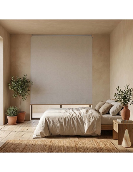 Indoor Blackout Roller Shade, Recta Canvas Blackout