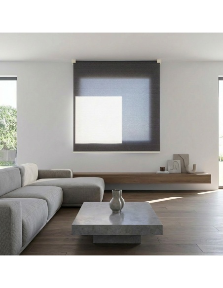 Light-Filtering Roller Shade with Cotton, Kyma Earth