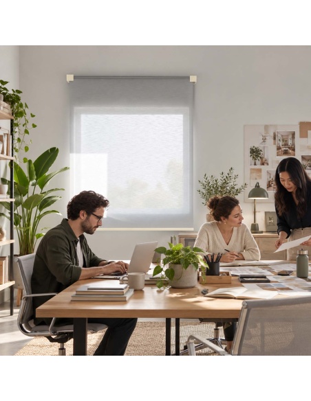 Indoor Light-Filtering Roller Shade, Recta Horizon