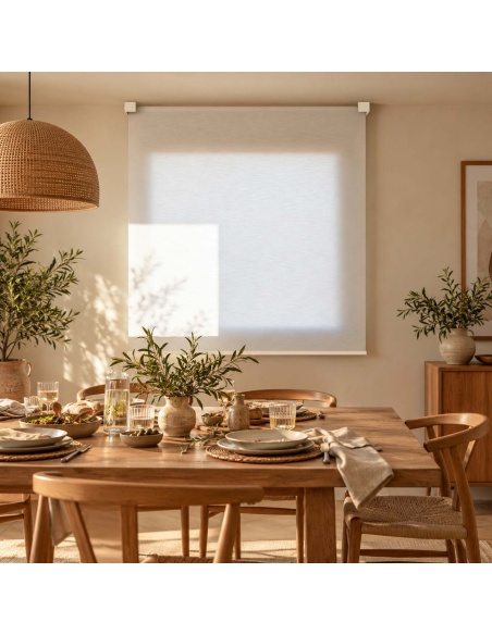 Made-to-Measure Light-Filtering Roller Shade, Kyma Horizon