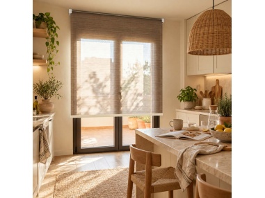 Indoor Sheer Roller Shade, Recta Brush