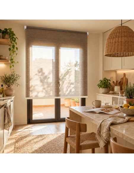 Indoor Sheer Roller Shade, Recta Brush