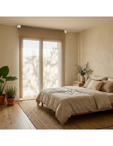 Made-to-Measure Sheer Roller Shade, Kyma Satin