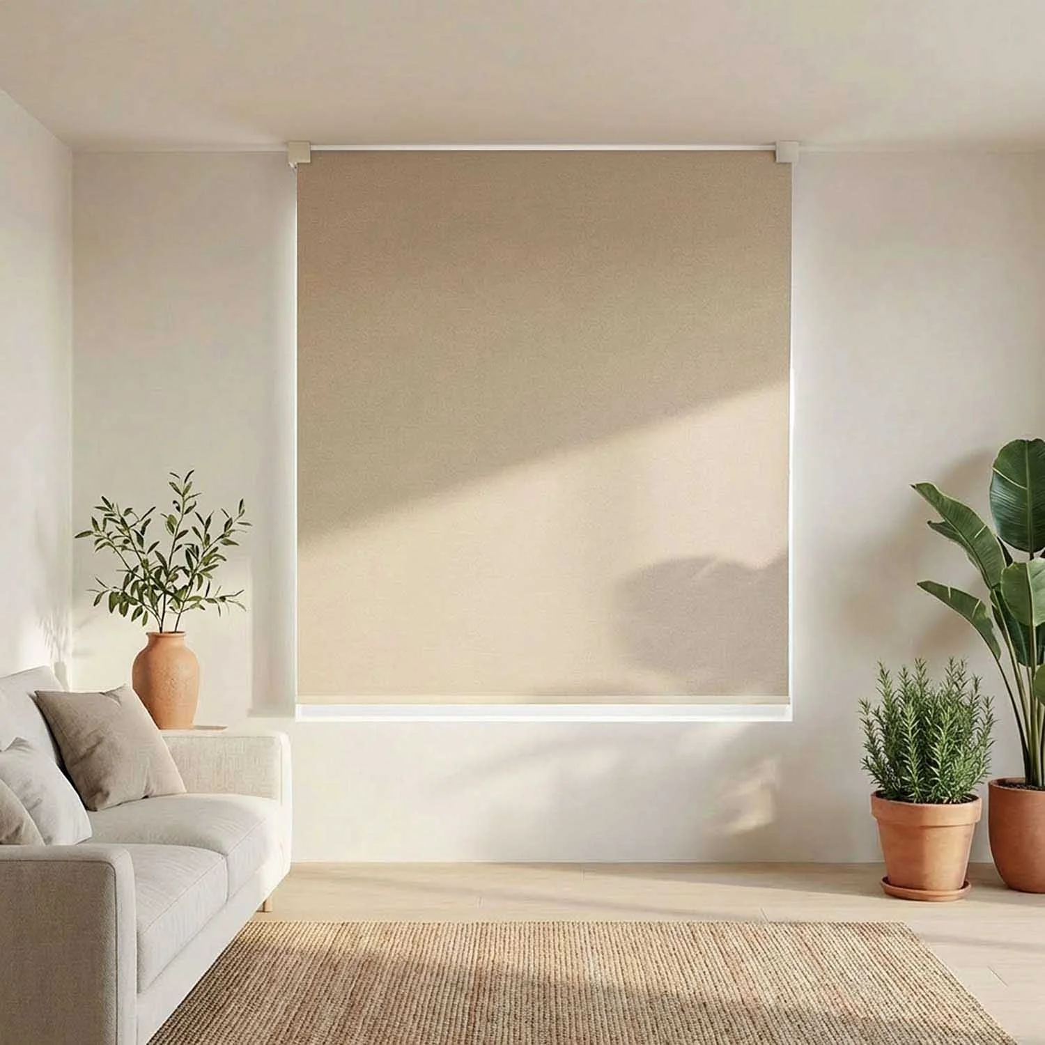 Canvas Blackout Desert Beige – bracket Soft Ivory