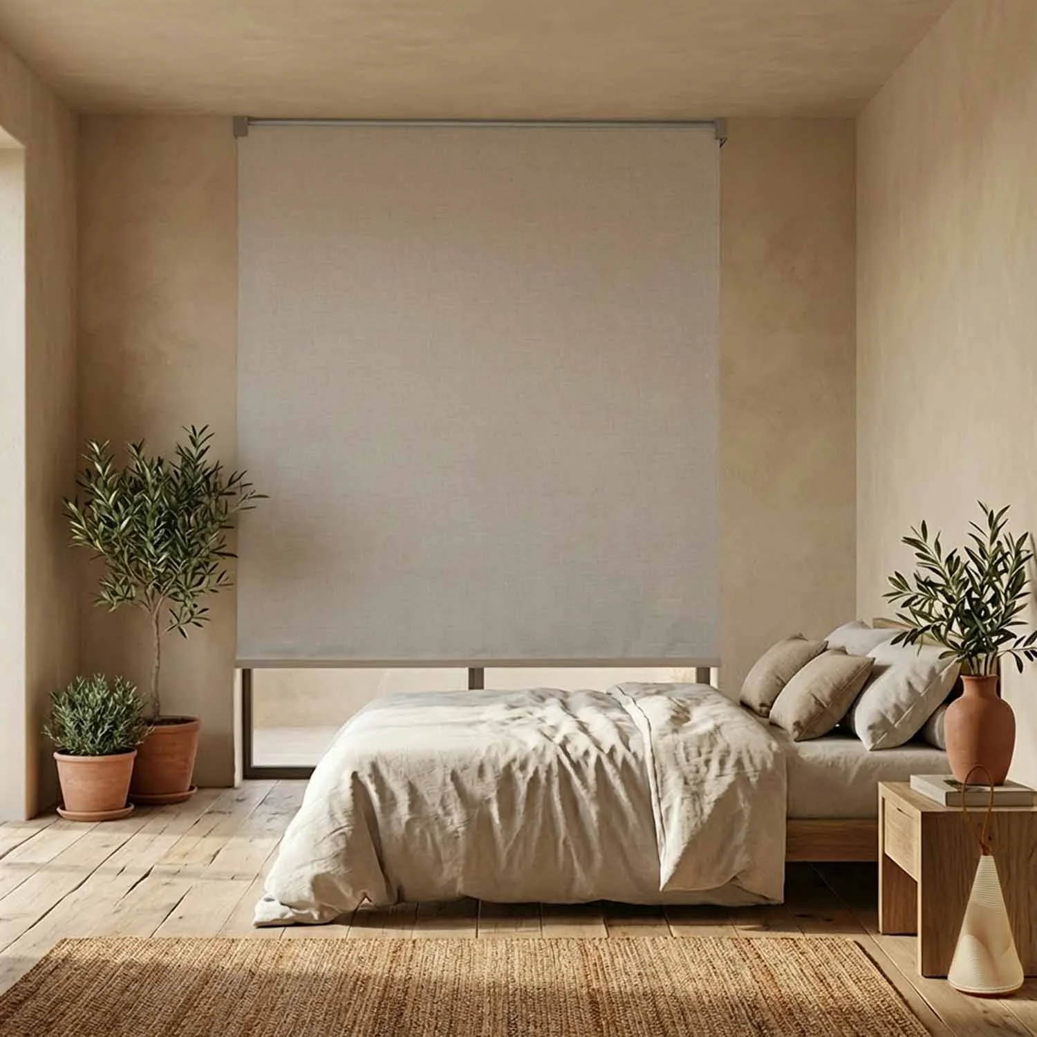 Canvas Blackout Cloud Grey – bracket Natural Taupe
