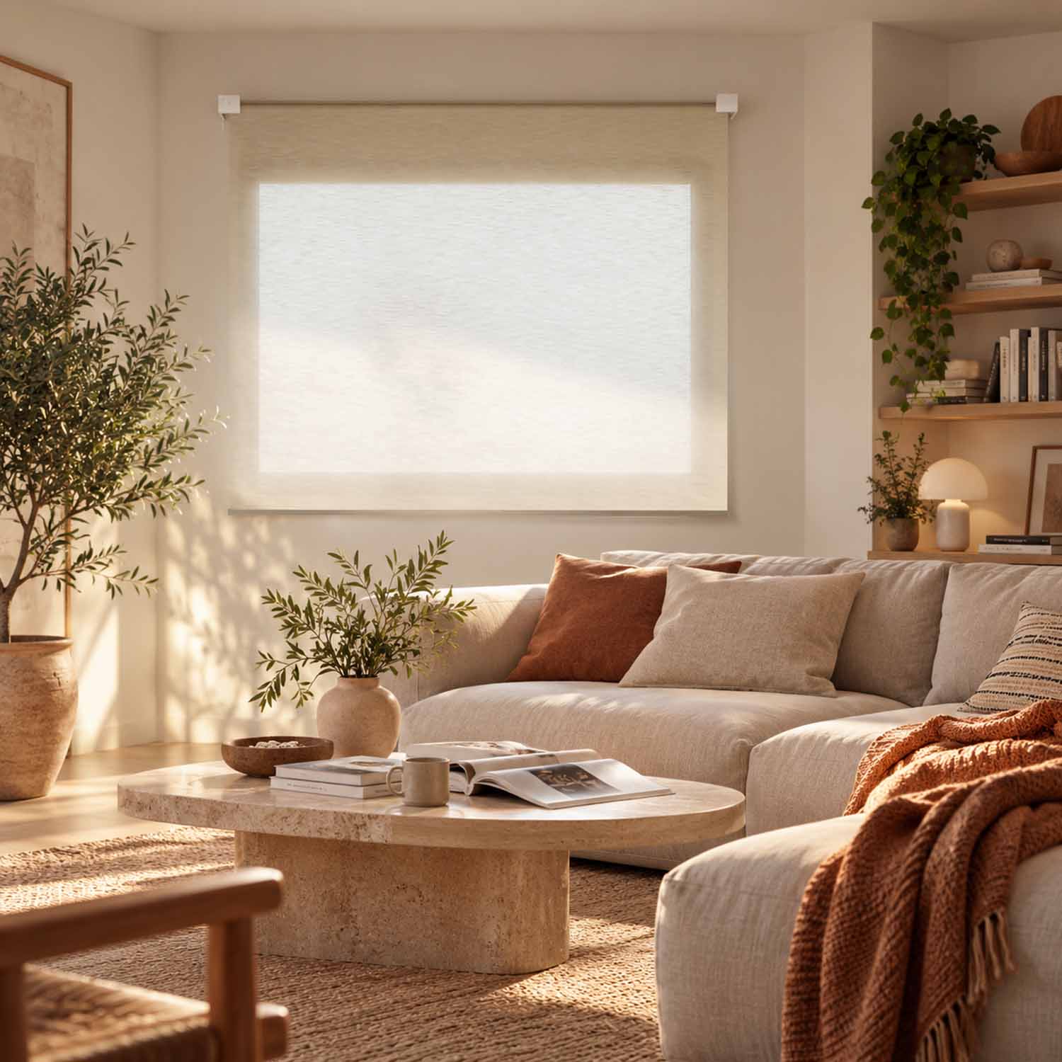 Bright room all day without lamps